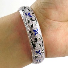 Very Light ! MeenaKari 925 Sterling Silver Bangle