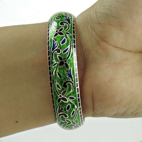 Big Love's Victory ! MeenaKari 925 Sterling Silver Bangle