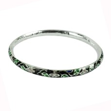 Sterling Silver Jewellery Perfect Inlay Bangle