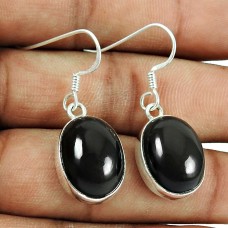 925 Silver Jewellery Beautiful Black Star Gemstone Earrings