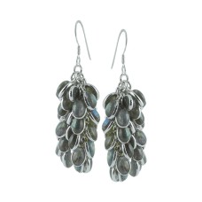 Large 925 Sterling Silver Labradorite Earrings Großhändler