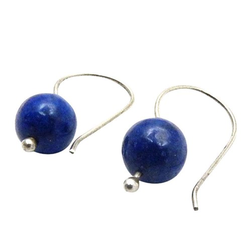 925 Sterling Silver Fashion Jewellery Charming Lapis Gemstone Earrings Supplier