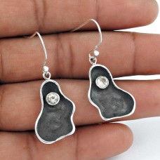 925 Silver Jewellery Traditional Crystal Gemstone Earrings