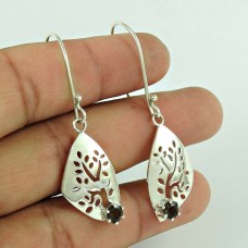 925 Silver Jewellery Beautiful Smoky Quartz Gemstone Earrings