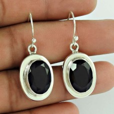 925 Silver Jewellery Ethnic Black onyx Gemstone Earrings Manufacturer