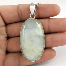 925 Silver Jewellery Beautiful Rainbow Moonstone Gemstone Pendant Wholesale