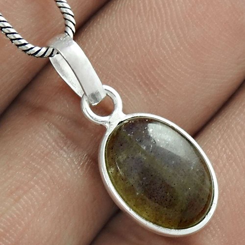 925 Sterling Silver Labradorite Gemstone Pendant Fashion Jewelry Online