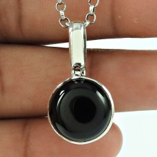 925 Silver Jewellery Ethnic Black Onyx Gemstone Pendant Mayorista