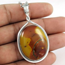 925 Silver Jewellery Beautiful Mookaite Gemstone Pendant Wholesaler India