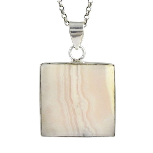 Stunning 925 Silver pink lace jasper howlite Pendant