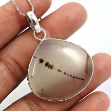 925 Sterling Fine Silver Jewelry Montana Gemstone Pendant T38