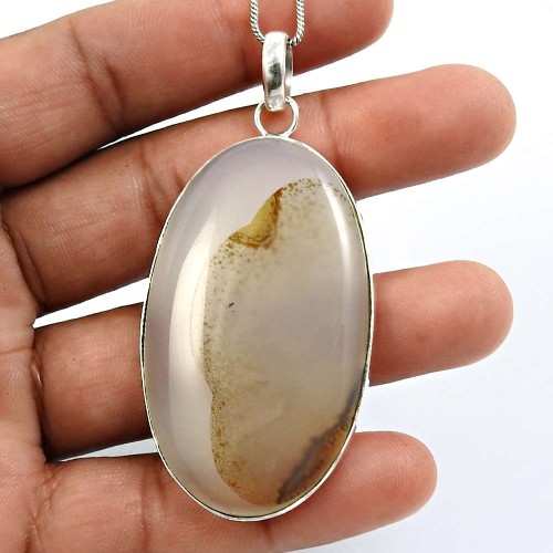 925 Sterling Fine Silver Jewelry Montana Gemstone Pendant Z38