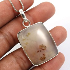 925 Sterling Fine Silver Jewelry Montana Gemstone Pendant C39