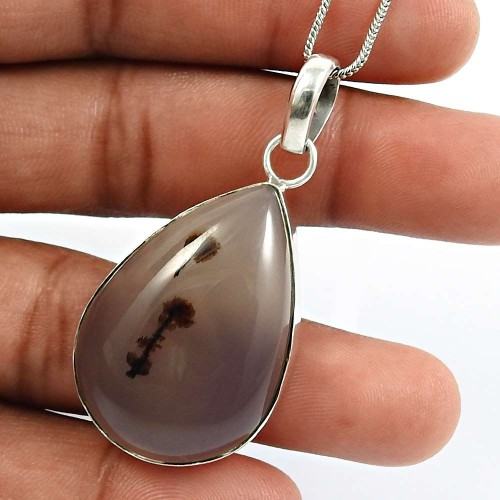 Montana Gemstone HANDMADE Jewelry 925 Sterling Silver Pendant I39