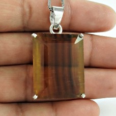 925 Silver Jewelry Beautiful Fluorite Gemstone Pendant Lieferant