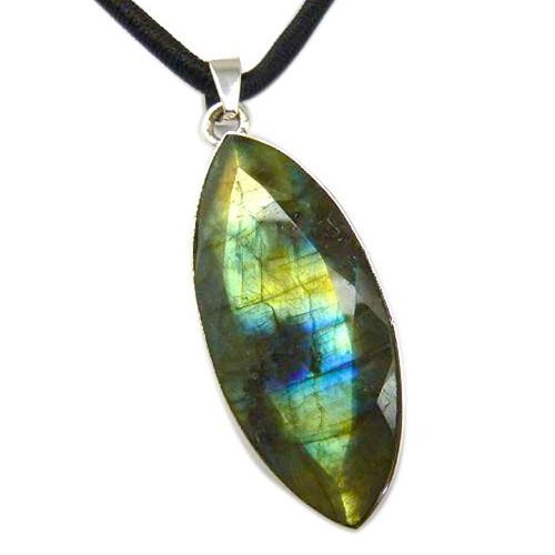 Sterling Silver Jewelry Beautiful Labradorite Gemstone Pendant Wholesale Price