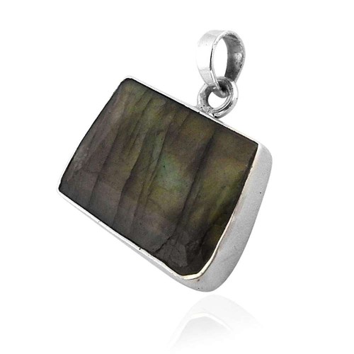 Big Special Moment! 925 Sterling Silver Labradorite Pendant