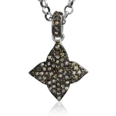 Big Inspire!! 925 Sterling Silver Single Cut Diamond Pendant Hersteller