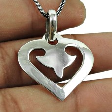 Handy 925 Sterling Silver Heart Pendant Sterling Silver Fashion Jewellery