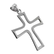 925 Silver Jewellery High Polish 925 Sterling Silver Cross Pendant Wholesale Price