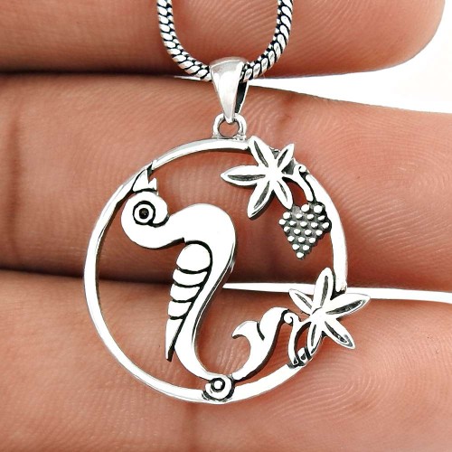 Nice Looking Handmade 925 Sterling Silver Bird Pendant Wholesaler