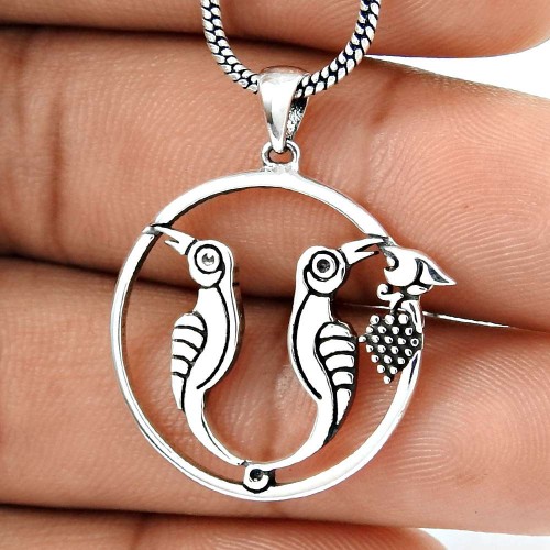 Big Dreamer Handmade 925 Sterling Silver Bird Pendant