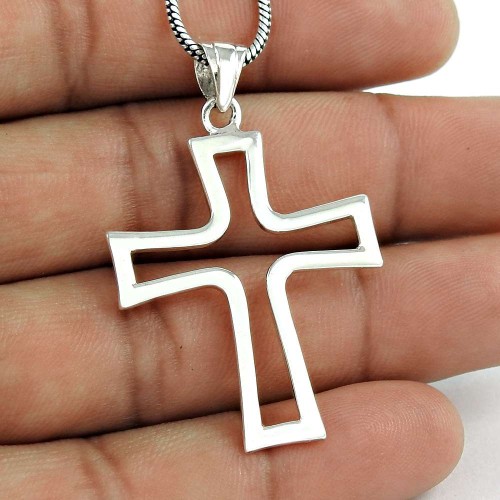 Beloved 925 Sterling Silver Cross Pendant