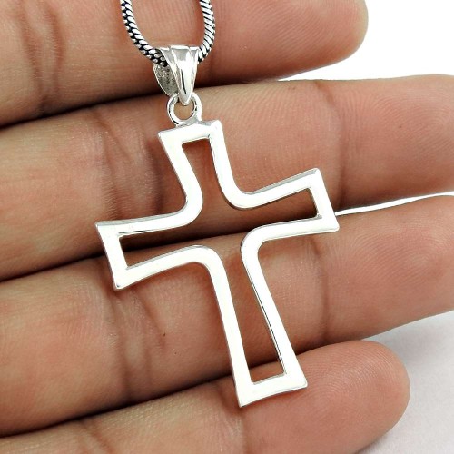 Circle of Hope 925 Sterling Silver Cross Pendant Wholesaler India