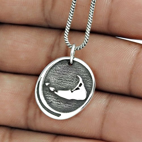 Designer 925 Sterling Silver Pendant Traditional Jewelry