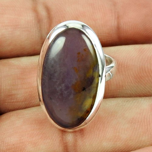 925 Sterling Silver Fashion Jewellery Charming Charoite Gemstone Ring Hersteller