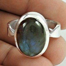 Sterling Silver Fashion Jewellery Rare Labradorite Gemstone Ring Manufacturer