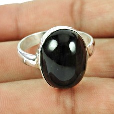 Indian Sterling Silver Jewellery Ethnic Black Star Gemstone Ring Fournisseur