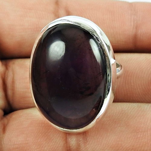 925 Sterling Silver Fashion Jewellery Trendy Amethyst Gemstone Ring Proveedor