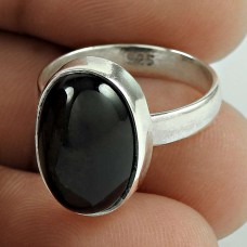 Antique Black Star Gemstone Silver Ring Jewellery