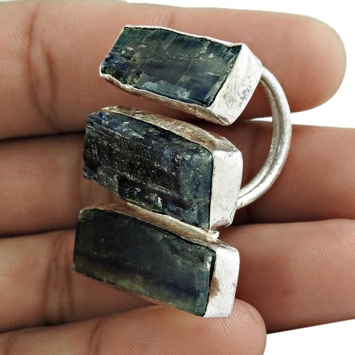 Kyanite Gemstone Ring 925 Sterling Silver Women Gift Jewelry