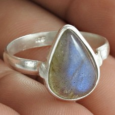 Women Ring Labradorite Gemstone 925 Sterling Silver Jewelry