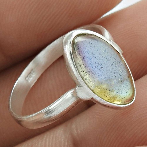 Designer Labradorite Gemstone Wholesale Sterling Silver Ring Traditional Jewelry