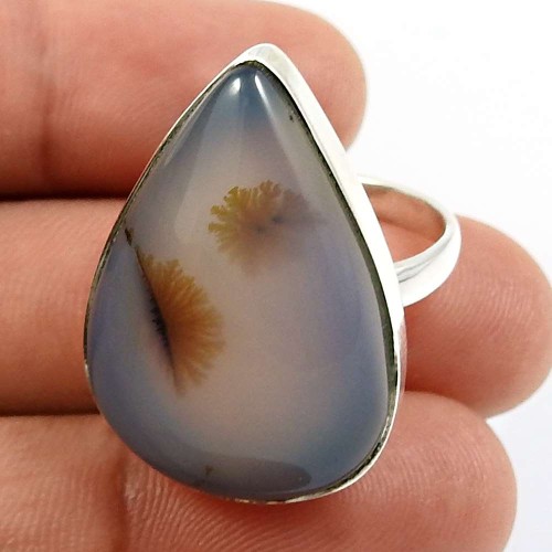 Montana Gemstone Ring Size 9 925 Sterling Silver Fine Jewelry Y5