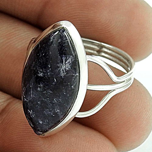 925 Silver Jewellery Beautiful Charoite Gemstone Ring Wholesale