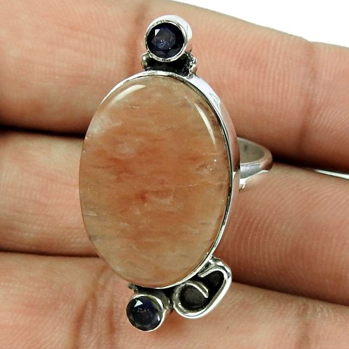 Trendy Jasper, Iolite Gemstone Ring 925 Sterling Silver Gemstone Jewellery