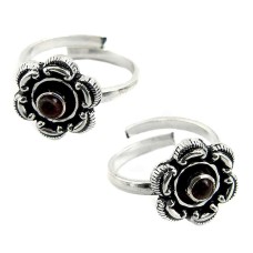 Passion!! Garnet 925 Sterling Silver Toe Rings