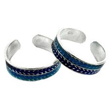 Caribbean Sea ! 925 Sterling Silver Toe Rings