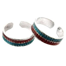 Colour Changing ! 925 Sterling Silver Toe Rings