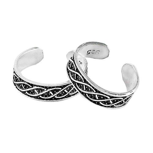 Big Awesome !! 925 Sterling Silver Enamel Toe Rings