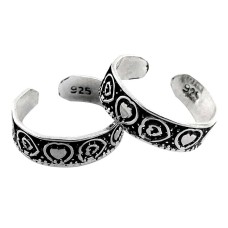 Big Natural! 925 Sterling Silver Toe Rings