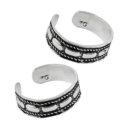 925 Sterling Silver Jewelry Ethnic Handmade Toe Rings Großhändler